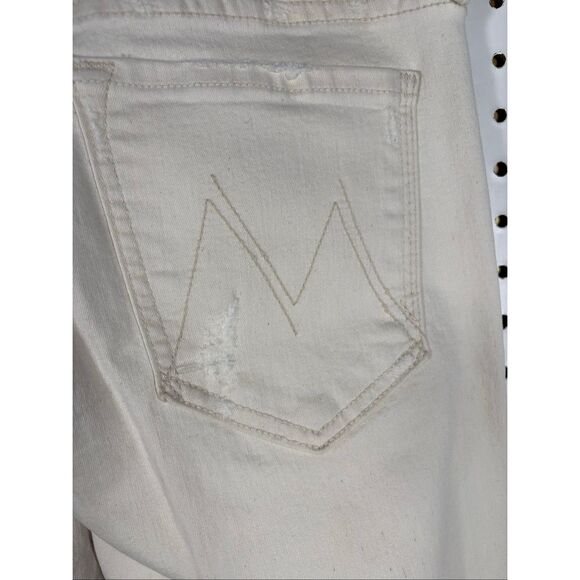 Mother bump in the night off white denim jeans size 27 - Picture 8 of 11